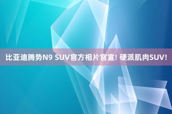 比亚迪腾势N9 SUV官方相片官宣! 硬派肌肉SUV!