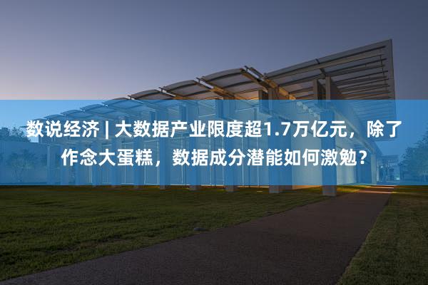 数说经济 | 大数据产业限度超1.7万亿元，除了作念大蛋糕，数据成分潜能如何激勉？